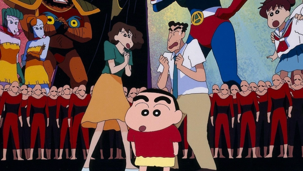 ảnh poster phim Crayon Shin-chan : Action Kamen Đối Đầu Ma Vương Áo Tắm (クレヨンしんちゃん アクション仮面VSハイグレ魔王)