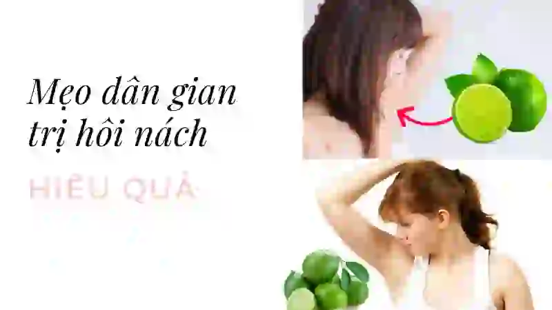 Sử dụng chanh tươi khử mùi hôi nách tại nhà