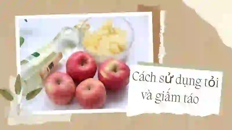 Cách sử dụng tỏi và giấm táo an toàn hiệu quả 
