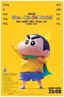 Shin Cậu Bé Bút Chì: Đại Chiến Siêu Năng Lực Sushi Bay (New Dimension! Crayon Shinchan the Movie: Battle of Supernatural Powers ~Flying Sushi~)