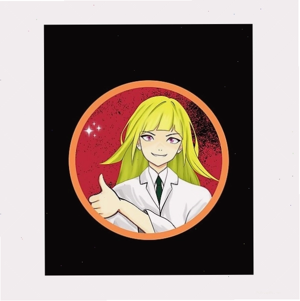 Anime thumbs up scientist artwork