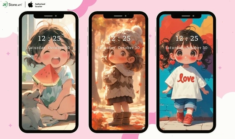 hình nền chibi cute cho trang cá nhân