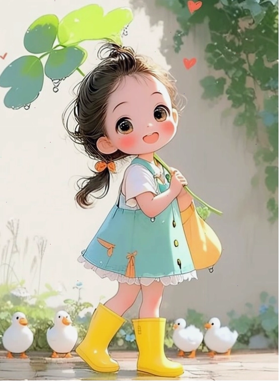 hình nền cute chibi nữ cá tính