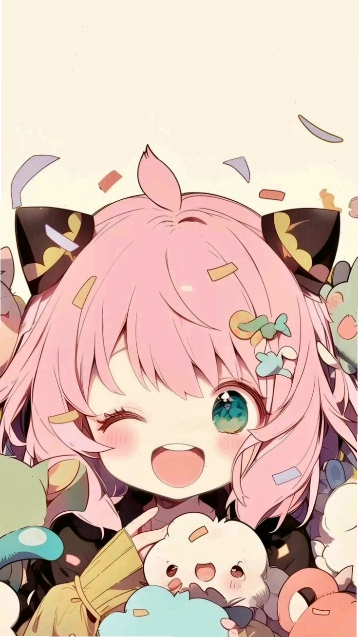 hình nền cute chibi nữ tự thiết kế
